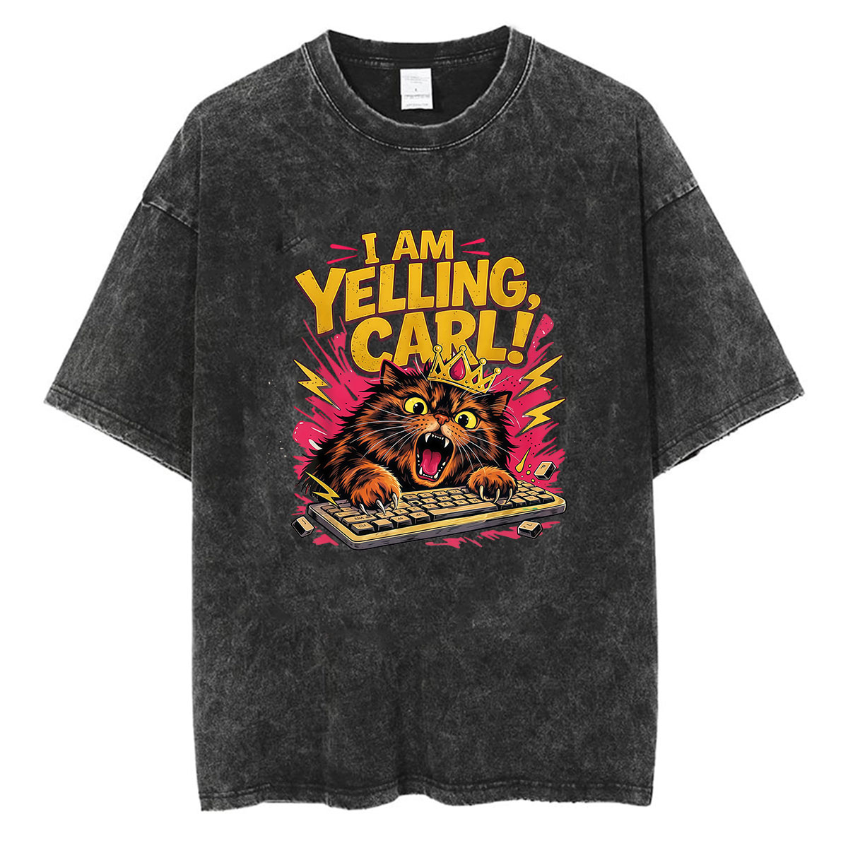 Retro Gaming T Shirt - Ik schreeuw Carl Dungeon Crawler Carl