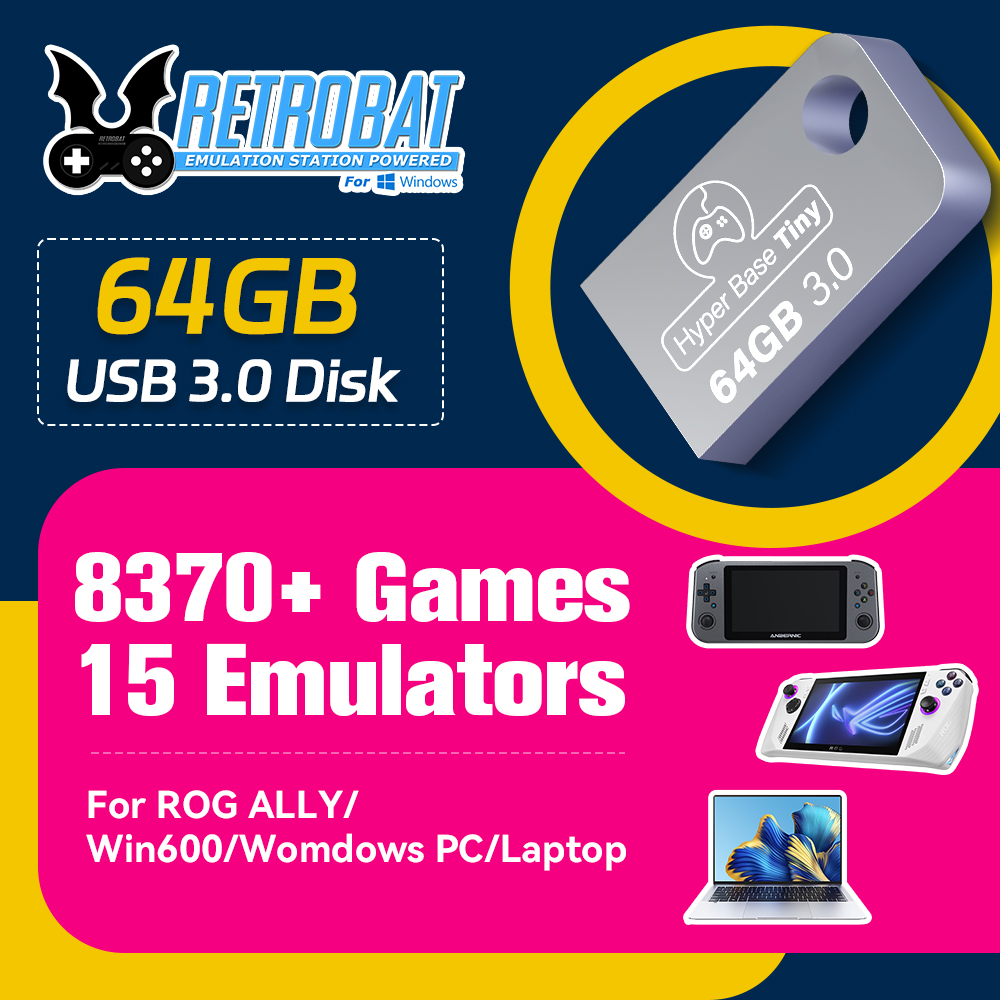 Retro Gaming N64 - JMachen 64 GB draagbare USB 3.0-gameharde