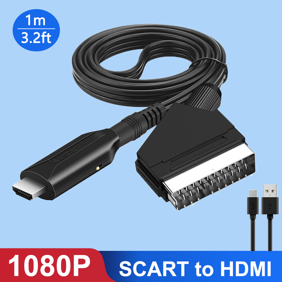 Scart To Hdmi - Scart naar HDMI Converter 1080P Video
