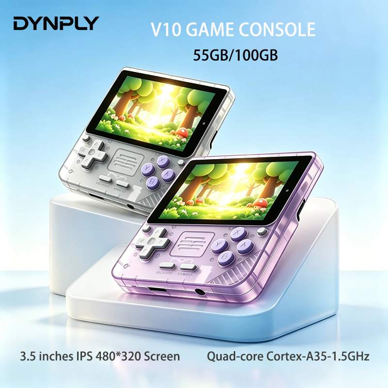Retro Gaming N64 - POWKIDDY V10 3,5-inch IPS Oca Hd