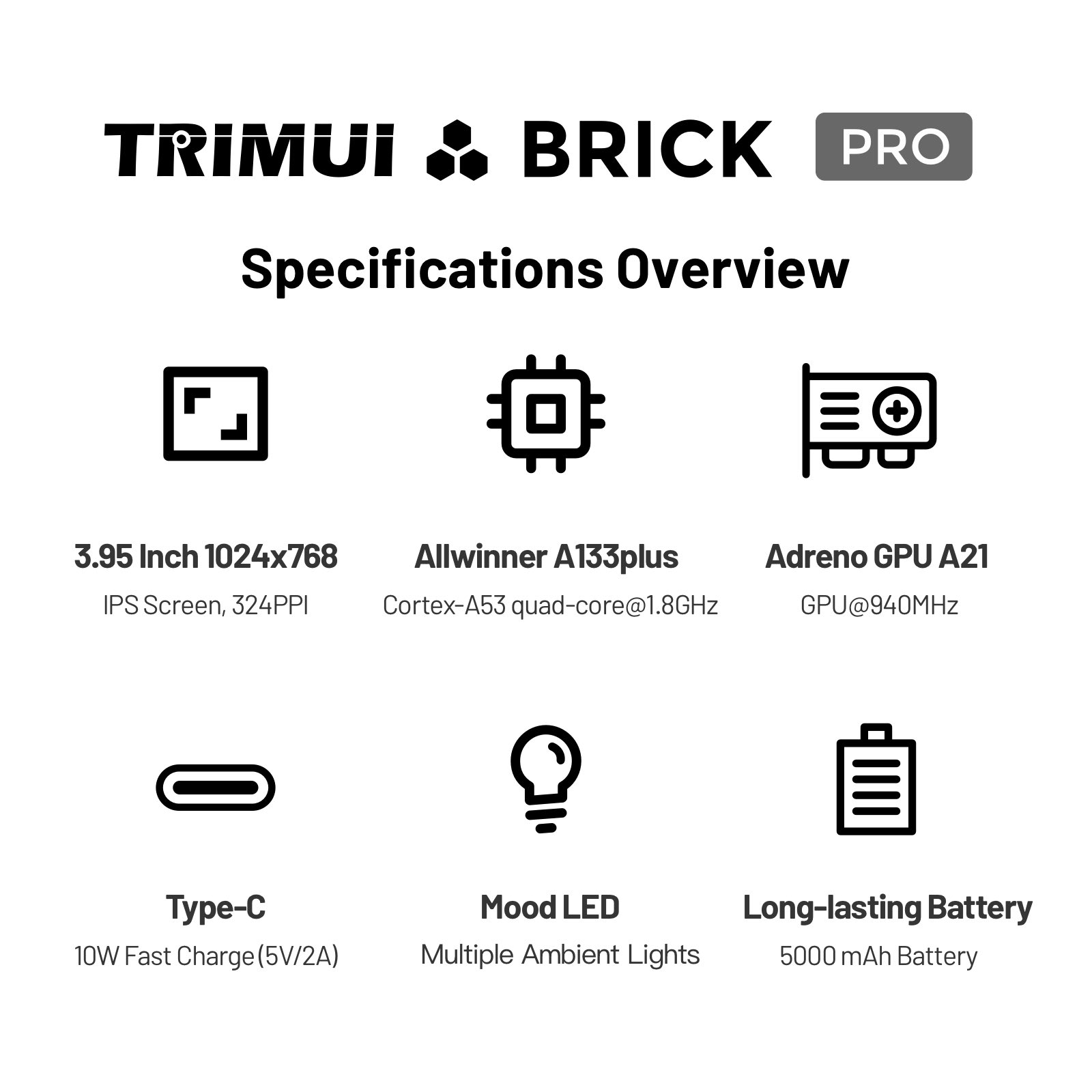 TRIMUI Brick Pro TG4040 Retro  - Retro Gaming Kiosk recensie en prijs