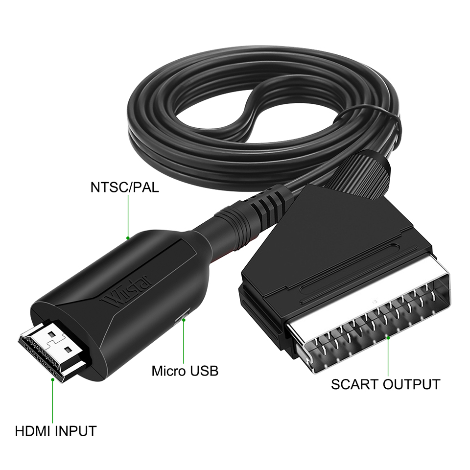 HDMI-compatibel met SCART-kabe - Scart To Hdmi recensie en prijs