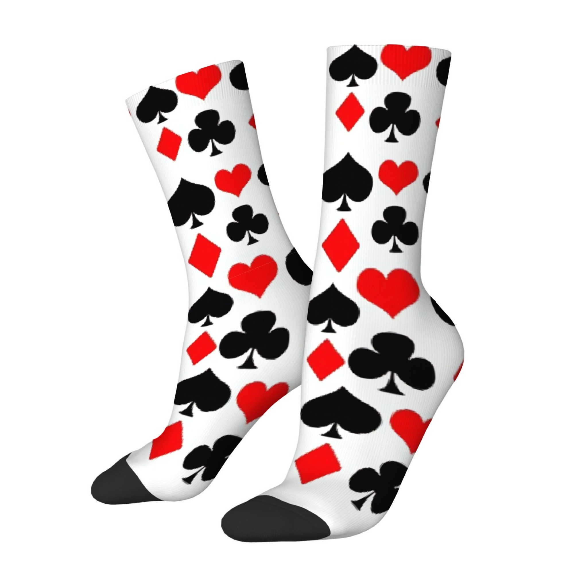 Speelkaartprint Mid-calf sokke - Retro Gaming Youtube recensie en prijs